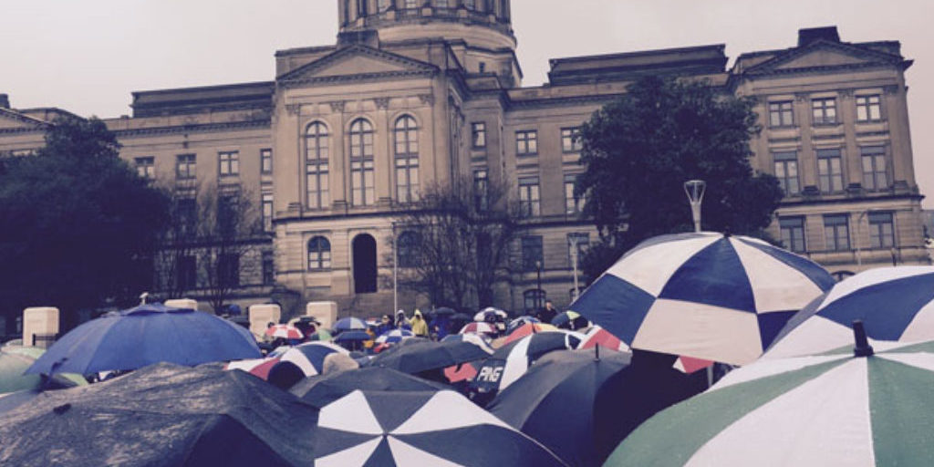 Stone's Fiery Pro-Life Message Welcome On A Cold, Dreary Day