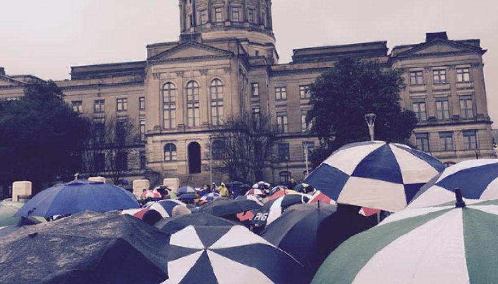 Stone's Fiery Pro-Life Message Welcome On A Cold, Dreary Day